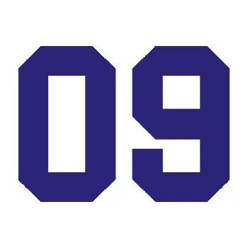 Polep vozidla Startovní číslo 09 (22 - střední modrá) SAMOLEPKA NA AUTO, NÁLEPKA, FÓLIE, POLEP, TUNING, VLASTNÍ TEXT, TISK, AUTOSAMOLEPKY.cz, POLEPY, OBRÁZEK, LOGO, 3D STICKERS