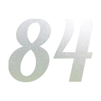 Polep vozidla Startovní číslo 84 typ 3 (60 - pískované sklo) SAMOLEPKA NA AUTO, NÁLEPKA, FÓLIE, POLEP, TUNING, VLASTNÍ TEXT, TISK, AUTOSAMOLEPKY.cz, POLEPY, OBRÁZEK, LOGO, 3D STICKERS