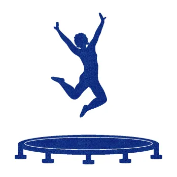 Samolepicí dekorace na vozidlo Skákání na trampolíně 001 pravá (89 - Ultra Metalic modrá tmavá) SAMOLEPKA NA AUTO, NÁLEPKA, FÓLIE, POLEP, TUNING, VLASTNÍ TEXT, TISK, AUTOSAMOLEPKY.cz, POLEPY, OBRÁZEK, LOGO, 3D STICKERS