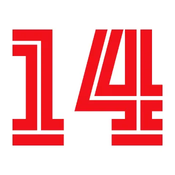 Polep vozidla Startovní číslo 14 typ 7 (10 - červená) SAMOLEPKA NA AUTO, NÁLEPKA, FÓLIE, POLEP, TUNING, VLASTNÍ TEXT, TISK, AUTOSAMOLEPKY.cz, POLEPY, OBRÁZEK, LOGO, 3D STICKERS