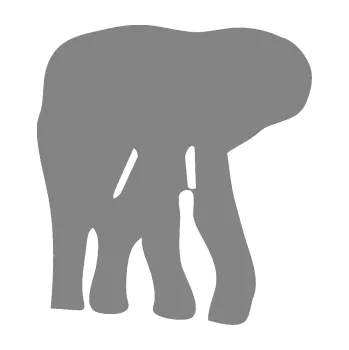 Samolepící dekorace SAMOLEPKA Slon 016 pravá (17 - šedá) NA AUTO, NÁLEPKA, FÓLIE, POLEP, TUNING, VLASTNÍ TEXT, TISK, AUTOSAMOLEPKY.cz, POLEPY, OBRÁZEK, LOGO, SAMOLEPKY