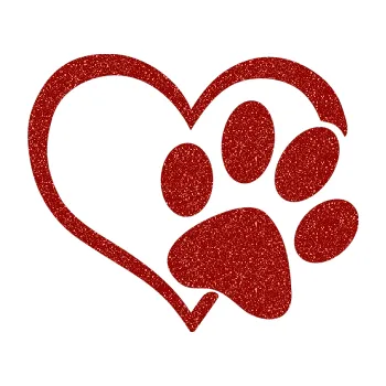 samolepka Tlapka love pravá (86 - Ultra Metalic červená) SAMOLEPKA NA AUTO, NÁLEPKA, FÓLIE, POLEP, TUNING, VLASTNÍ TEXT, TISK, AUTOSAMOLEPKY.cz, POLEPY, OBRÁZEK, LOGO, 3D STICKERS