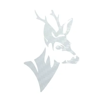 Samolepící dekorace SAMOLEPKA Srnec 001 pravá hlava (51 - 3D karbon bílý) NA AUTO, NÁLEPKA, FÓLIE, POLEP, TUNING, VLASTNÍ TEXT, TISK, AUTOSAMOLEPKY.cz, POLEPY, OBRÁZEK, LOGO, SAMOLEPKY