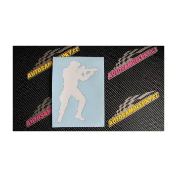 Samolepící dekorace Voják 011 pravá (19 - modrá dynamic) SAMOLEPKA NA AUTO, NÁLEPKA, FÓLIE, POLEP, TUNING, VLASTNÍ TEXT, TISK, AUTOSAMOLEPKY.cz, POLEPY, OBRÁZEK, LOGO, 3D STICKERS