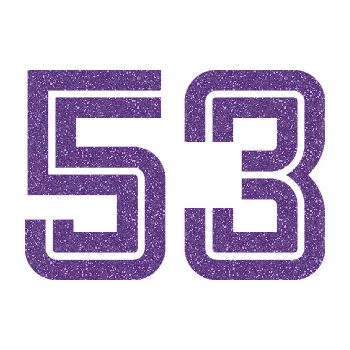 Polep vozidla SAMOLEPKA Startovní číslo 53 typ 7 (87 - Ultra Metalic fialová) NA AUTO, NÁLEPKA, FÓLIE, POLEP, TUNING, VLASTNÍ TEXT, TISK, AUTOSAMOLEPKY.cz, POLEPY, OBRÁZEK, LOGO, SAMOLEPKY