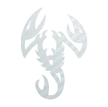 Polep vozidla SAMOLEPKA Štír 003 pravá (51 - 3D karbon bílý) NA AUTO, NÁLEPKA, FÓLIE, POLEP, TUNING, VLASTNÍ TEXT, TISK, AUTOSAMOLEPKY.cz, POLEPY, OBRÁZEK, LOGO, SAMOLEPKY