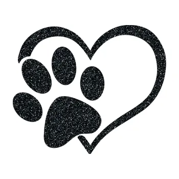 samolepka Tlapka love levá (85 - Ultra Metalic černá) SAMOLEPKA NA AUTO, NÁLEPKA, FÓLIE, POLEP, TUNING, VLASTNÍ TEXT, TISK, AUTOSAMOLEPKY.cz, POLEPY, OBRÁZEK, LOGO, 3D STICKERS