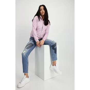 Dámský kabát Prošívaná bunda Monari 408396 s neoprenem rosa Velikost: 38