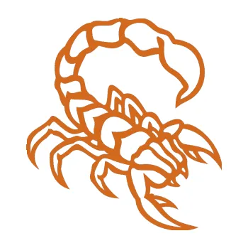 Polep vozidla Štír 019 pravá (26 - oříšková) SAMOLEPKA NA AUTO, NÁLEPKA, FÓLIE, POLEP, TUNING, VLASTNÍ TEXT, TISK, AUTOSAMOLEPKY.cz, POLEPY, OBRÁZEK, LOGO, 3D STICKERS