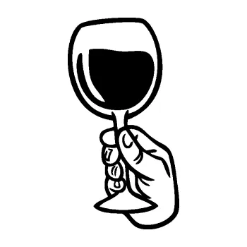Samolepící dekorace SAMOLEPKA Sklenka vína levá přípitek (01 - černá) NA AUTO, NÁLEPKA, FÓLIE, POLEP, TUNING, VLASTNÍ TEXT, TISK, AUTOSAMOLEPKY.cz, POLEPY, OBRÁZEK, LOGO, SAMOLEPKY