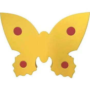 Plovací deska Matuška Dena Plavecká deska Motýl 390x300x38 mm Žlutá