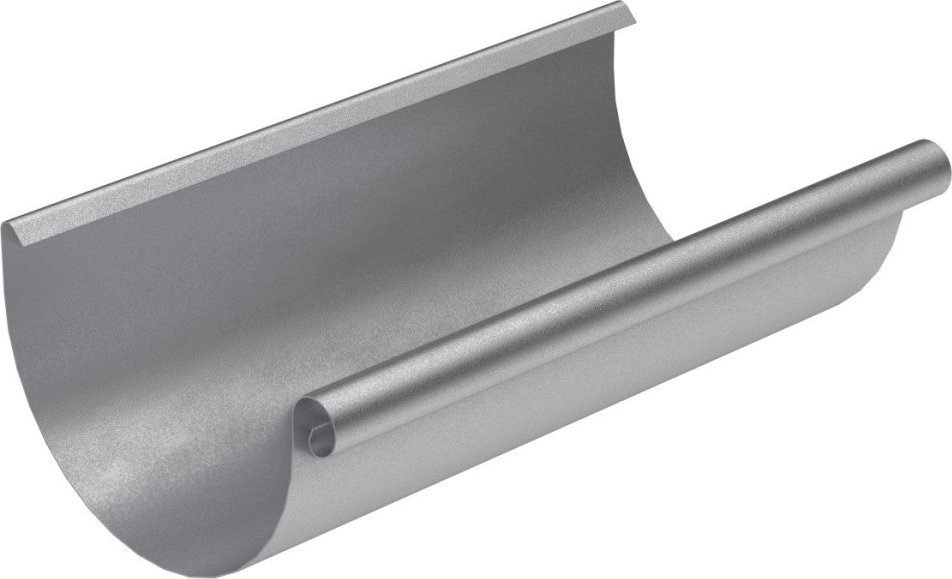 BRYZA Žlab, okap pozinkovaný Ø 125 mm, délka 4M, Přírodní pozink