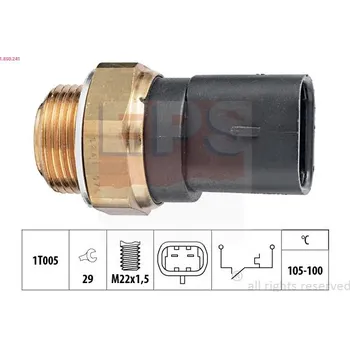 Klimatizace automobilu Teplotní spínač, větrák chladiče EPS 1.850.241