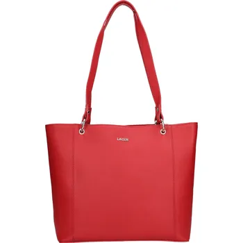 Kabelka Dámská kožená kabelka Lagen Lidda - červená
