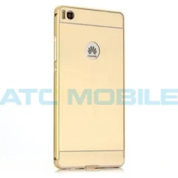 Pouzdro na mobilní telefon Aluminum Bumpe a zadní kryt Huawei P9 Lite (VNS-L21), zlatý a zpět 2 Kč s ATC Clubem