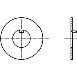 PROFISTYL DIN 462 podložka pojistná s vnitřním nosem černá Varianta: DIN 462 podložka pojistná s vnitřním nosem 22