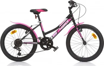 Dětské kolo Dino Bikes Aurelia 420D-04 20" 2022 černé/růžové
