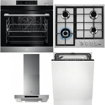 Set domácích spotřebičů AEG BSK782380M + AEG Mastery StepPower HGB64420SM + AEG Mastery DBB5660HM + AEG FSK73607Z
