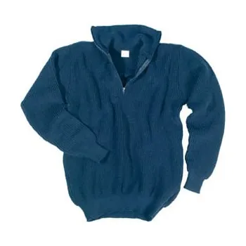 Pánská mikina Svetr TROYER ACRYL s límečkem MODRÝ 52 - Skladem