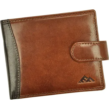 Peněženka Pánská menší podélná kožená peněženka El Forrest 573 s upínkou + RFID hnědá | KabelkyproVas.cz