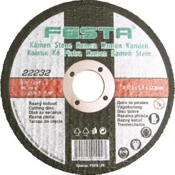 Řezný kotouč Řezný kotouč na kámen 115x2,5x22,2 FESTA (řezný kotouč na kámen)
