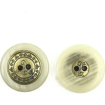 Knoflík GOM147, Knoflík, 28mm, světlý s komponentem, 1ks