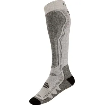 Dámské ponožky Unisex lyžařské podkolenky LITEX termo šedé Barva: tmavě šedé melé, Velikost: 30-31