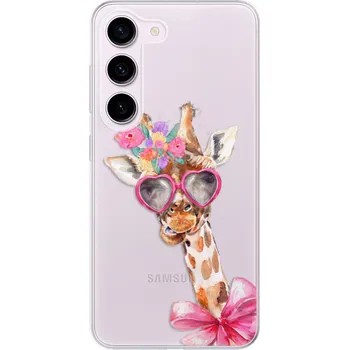 Pouzdro na mobilní telefon Odolné silikonové pouzdro iSaprio - Lady Giraffe - Samsung Galaxy S23 5G