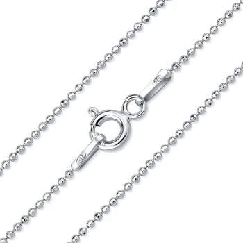 Řetízek Jemný kuličkový řetízek ze stříbra 1mm - 38 až 60 cm 60 cm