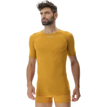 cyklistický dres UYN Cyklistické triko s krátkým rukávem - MOTYON - žlutá