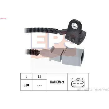Autoelektrika Snímač, poloha vačkového hřídele EPS 1.953.535
