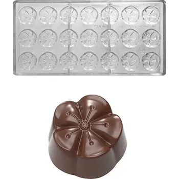 Forma na pečení Forma na pralinky Mochi 4 květ 9,5g 3x7 tvarů/forma