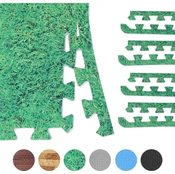 podložka na cvičení Gorilla Sports Zakončení pro ochranné podložky, zelená, 8 ks