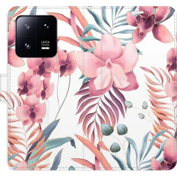 Pouzdro na mobilní telefon Flipové pouzdro iSaprio - Pink Flowers 02 - Xiaomi 13 Pro