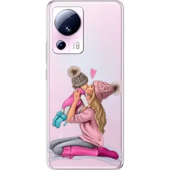 Pouzdro na mobilní telefon Odolné silikonové pouzdro iSaprio - Kissing Mom - Blond and Girl - Xiaomi 13 Lite