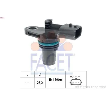 Motor automobilu Generátor impulsů, klikový hřídel FACET 9.0616