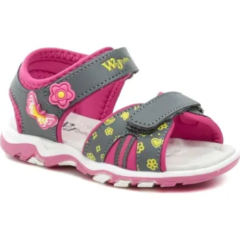 Dívčí sandály Wojtylko 1S23727F šedo růžové dětské sandálky EU 25 + DÁREK