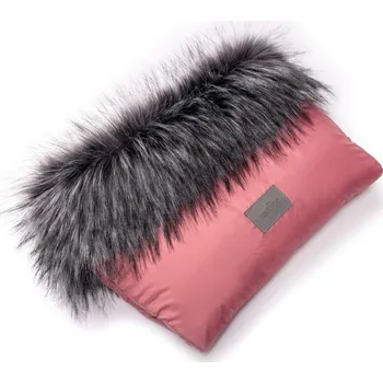 Rukávník s kožíškem JASMINE - Flamingo