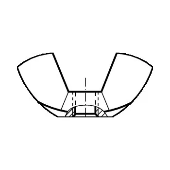 Matice PROFISTYL DIN 315 matice křídlová AF obyčejná nerez A4 Varianta: DIN 315 křídlová matice AF americký typ nerez A4 M6