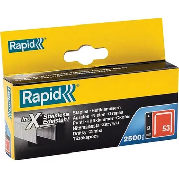 Průmyslová sponka Spony Rapid č. 53, 8mm, nerez, 2500ks