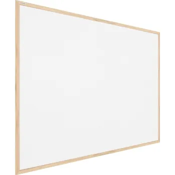 Allboards, korková tabule v dřevěném rámu 100x80 cm- BÍLÁ,TKWHITE108D