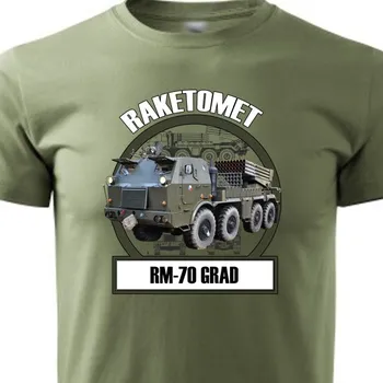 Pánské oblečení STRIKER Tričko RAKETOMET RM-70 Barva: Olivová, Velikost: L