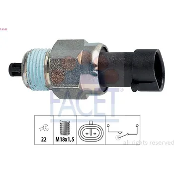 Spínač, světlo zpátečky FACET 7.6142