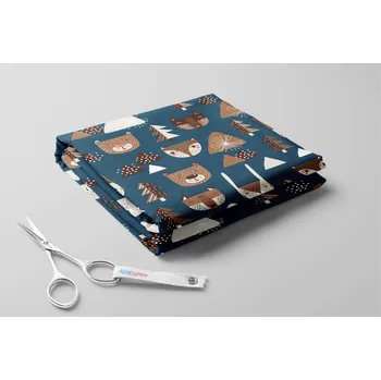 Kočárkovina, Lišky a medvědi Barva: Petrolej