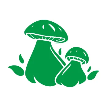 Samolepící dekorace Houby 002 levá (12 - zelená) SAMOLEPKA NA AUTO, NÁLEPKA, FÓLIE, POLEP, TUNING, VLASTNÍ TEXT, TISK, AUTOSAMOLEPKY.cz, POLEPY, OBRÁZEK, LOGO, 3D STICKERS