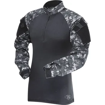 Pánská košile Košile taktická COMBAT TRU 1/4 ZIP URBAN DIGITAL/ČERNÁ XS-R - Skladem