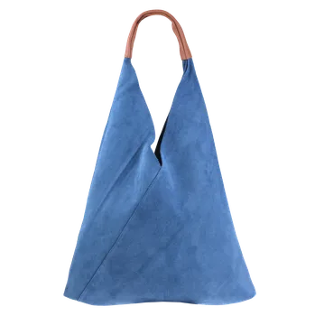 Kabelka NovaKabelka.cz Kožená italská kabelka Caliva Blu Chiaro