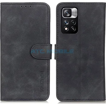 Pouzdro na mobilní telefon Pouzdro Book Xiaomi Redmi Note 11 Pro 4G Retro Texture otevírací černé a zpět 16 Kč s ATC Clubem