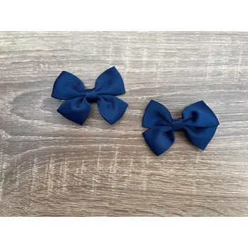 Nina Baby Sponky do vlasů s mašlí tmavě modré UNI modrá