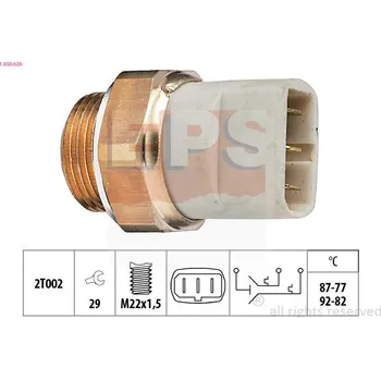 Klimatizace automobilu Teplotní spínač, větrák chladiče EPS 1.850.626